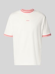 Regular Fit T-Shirt aus reiner Baumwolle Modell 'TE_BLOCKS' von BOSS Orange - 47