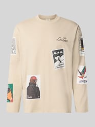 Longsleeves mit Motiv-Prints Modell 'Stamp' von Les Deux Beige - 15