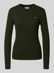 Strickpullover mit Zopfmuster von Gant - 33