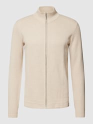 Strickjacke mit Strukturmuster von Tom Tailor Beige - 35