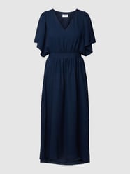 Maxi-jurk met tailleband, model 'MIRAGE' van Vila Blauw - 10