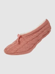 Hausschuhe mit Plüschfutter von Jake*s Casual Pink - 40