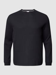 PLUS SIZE Strickpullover mit Strukturmuster von S.Oliver Plus Blau - 2
