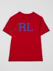 T-Shirt mit Rundhalsausschnitt von Polo Ralph Lauren Teens Rot - 46