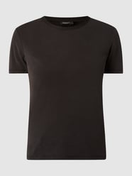T-shirt van viscosemix, model 'Columbine' van Soaked in Luxury Zwart - 36