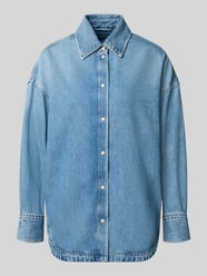 Koszulowa kurtka o kroju oversized z bawełnianego denimu model 'C_OVERSHIRT 4.0' od BOSS Orange - 30