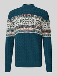 Strickpullover mit Rollkragen von MCNEAL Blau - 14