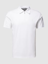 Poloshirt mit Reißverschluss Modell 'LARON' von Tiger Of Sweden Weiß - 10