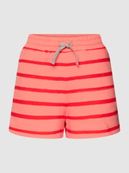 Shorts mit Streifenmuster Modell 'CARLINE' von FIRE + ICE Orange - 2