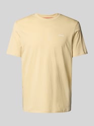 T-Shirt mit Label-Print Modell 'Dero' von HUGO Beige - 11