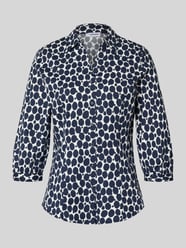 Regular Fit Bluse mit V-Ausschnitt und 3/4-Arm von MORE & MORE - 28