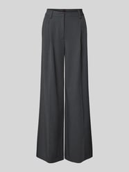 Wide Leg Bundfaltenhose mit Gürtelschlaufen Modell 'SLOUCHY' von Stefanel Grau - 45