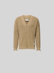 Regular Fit Cardigan im Used-Look von MM6 Maison Margiela - 32