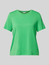 T-shirt z okrągłym dekoltem model ‘Jannie’ od Object Zielony - 18