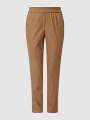 Schlupfhose in Leder-Optik Modell 'Cary'  von Gardeur Beige - 21
