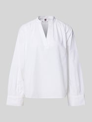 Bluzka z długim rękawem o kroju regular fit z czystej bawełny od Tommy Hilfiger - 42