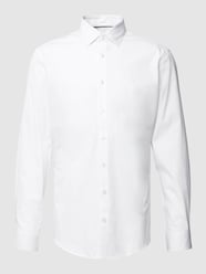 Slim Fit Business-Hemd mit Kentkragen von Jake*s Weiß - 20