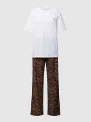 Piżama z wyhaftowanym logo od Calvin Klein Underwear Różowy - 4