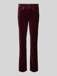 Straight leg corduroy broek in 5-pocketmodel van Lauren Ralph Lauren Bordeaux - 25