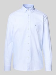 Regular fit vrijetijdsoverhemd met streepmotief, model 'All Season' van Fynch-Hatton - 48