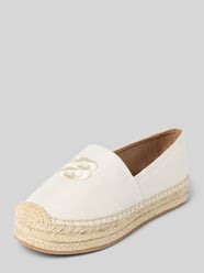 Espadrilles mit Label-Stitching Modell 'Madeira' von BOSS Beige - 32