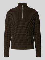 Regular Fit Troyer in Waffel-Struktur Modell 'TOM' von Selected - 3