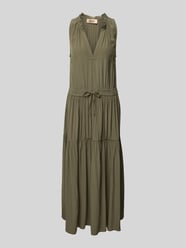 Maxi-jurk met tuniekkraag, model 'Sabri' van MOS MOSH - 46