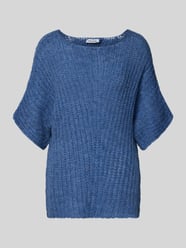 Loose fit gebreide pullover met wol en 1/2-mouwen van MORE & MORE - 41