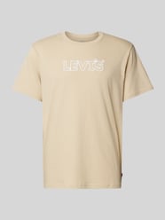 Relaxed Fit T-Shirt mit Label-Print von Levi's® Beige - 48