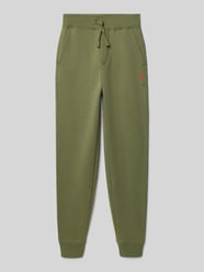 Regular fit sweatpants met logostitching van Polo Ralph Lauren Teens - 43
