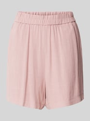 Shorts mit elastischem Bund von Pieces Lila - 20