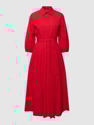 Hemdblusenkleid mit Bindegürtel Modell 'ABETE' von Weekend Max Mara Rot - 33