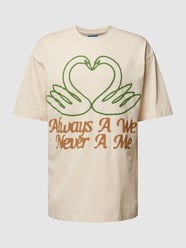 T-Shirt mit Statement-Print Modell 'ALWAYS WE' von MARKET Beige - 7