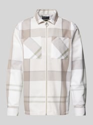 Hemdjacke mit durchgehendem Reißverschluss Modell 'ETTRICK' von Barbour Grau - 30