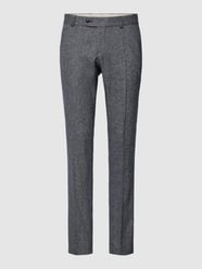 Anzug-Hose mit feinem Webmuster Modell 'Tomte' von Carl Gross Blau - 39