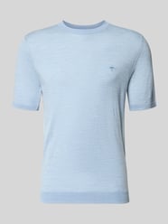 T-Shirt mit Rundhalsausschnitt und Label-Stitching von Fynch-Hatton - 45