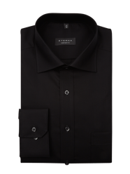 Comfort Fit Businesshemd aus Popeline von Eterna Schwarz - 21