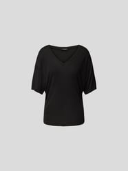 T-Shirt mit V-Ausschnitt von Anine Bing Schwarz - 1