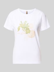 t-shirt z nadrukiem z motywem model 'RINA' od Soyaconcept - 30