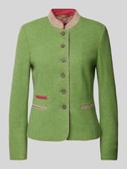 Getailleerde blazer met opstaande kraag van WHITE LABEL Groen - 19