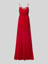 Abendkleid mit Wasserfall-Ausschnitt von TROYDEN COLLECTION Rot - 3