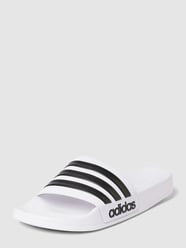 Slippers met logostrepen, model 'ADILETTE' van ADIDAS SPORTSWEAR Wit - 43