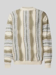 Strickpullover mit gerippten Abschlüssen Modell 'TETON' von Redefined Rebel Beige - 33