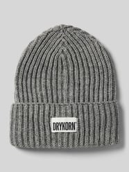 Beanie mit Label-Patch Modell 'SEANIA' von Drykorn Grau - 2