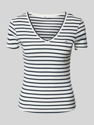 T-Shirt mit Label-Stitching von Tommy Jeans - 40