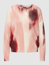 Gebreide pullover met all-over print van Taifun Roze - 41