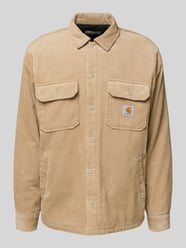 Regular Fit Hemdjacke mit Brusttaschen Modell 'WHITSOME' von Carhartt Work In Progress Beige - 23