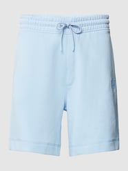 Sweatshorts mit Label-Applikation Modell 'SEWALK' von BOSS Orange Blau - 47