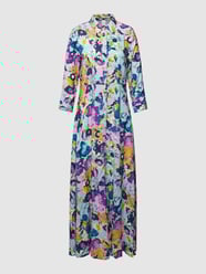 Maxikleid mit Streifenmuster Modell 'SAVANNA' von YAS Lila - 7