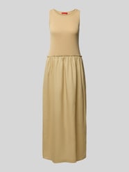 Linnen jurk in laagjeslook, model 'MELLE' van MAX&Co. Beige - 15